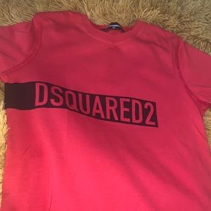Dsquared2 unisex red t shirt size 8 youth